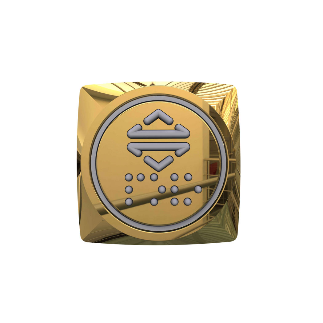 Buton - Kare (Gold)