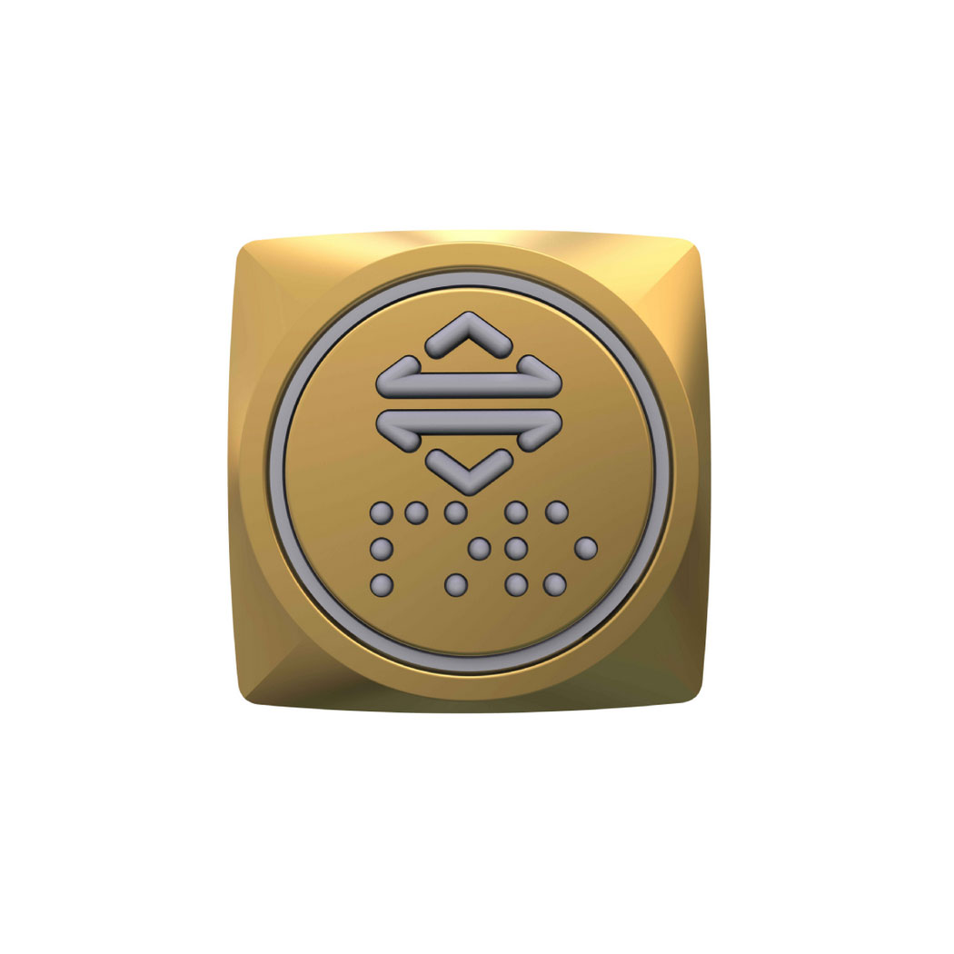 Buton - Kare (Gold)