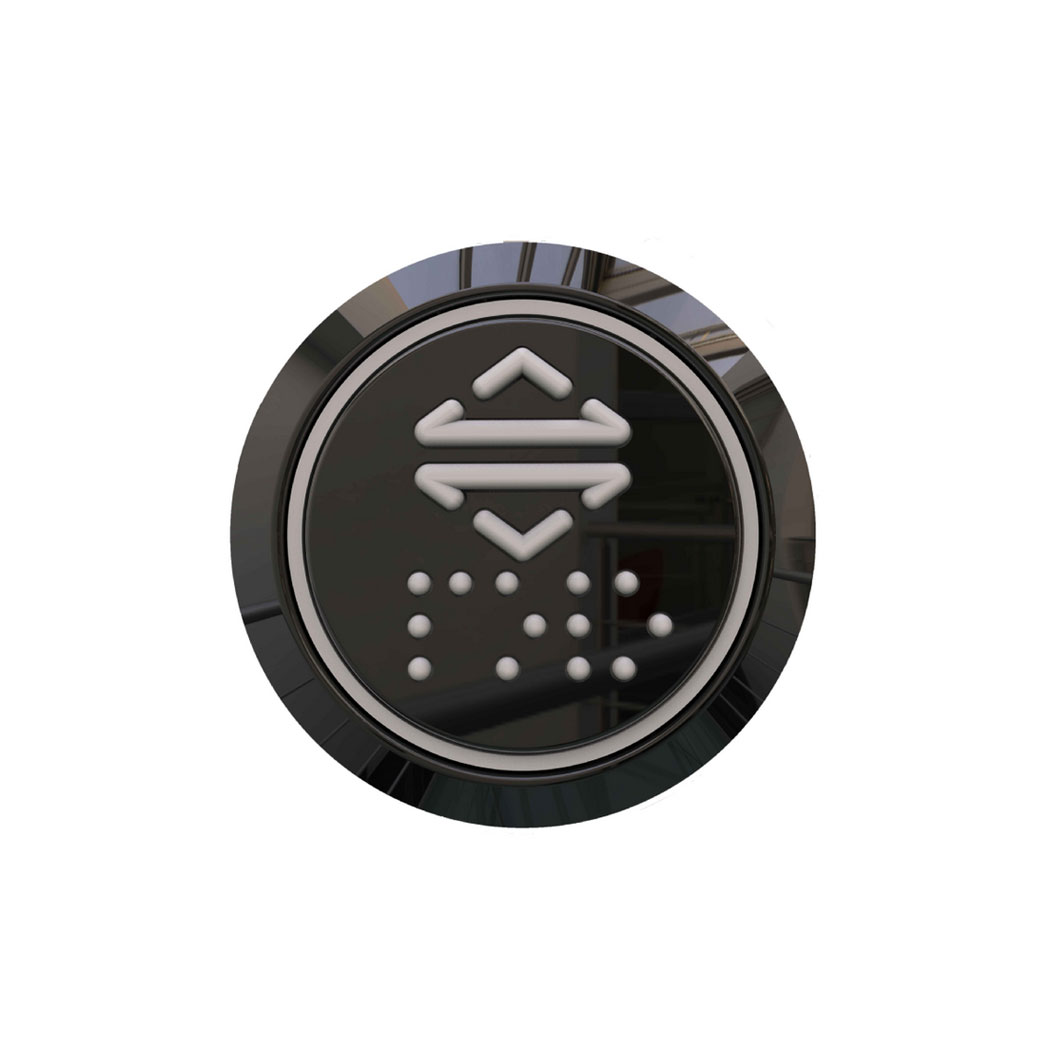 Buton - Yuvarlak (Siyah)